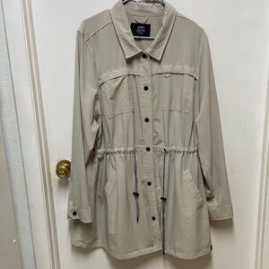 Happy Camper by Torrid Women's Beige Utility Jacket